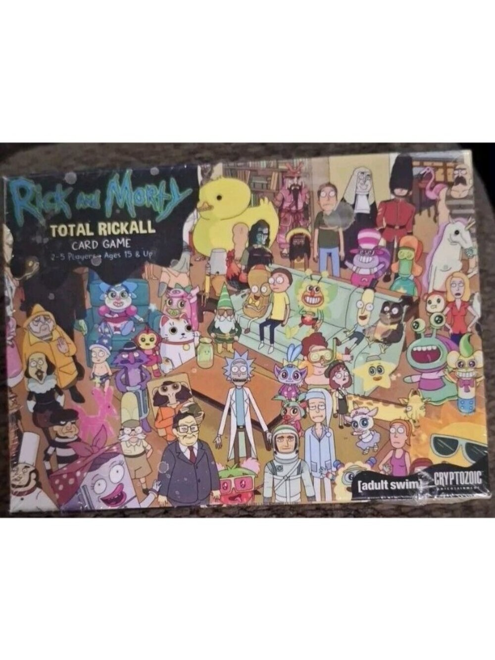Rick & Morty Total Rickall Card Game Cryptozoic For 2-5 Players Ages 15+